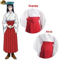 Disfraz De Cosplay Jujutsu Kaisen Iroi Utahime Para Mujer Traje Completo Con Kimono Uniforme Peluca Y Accesorios Ideal Para Halloween - details 2