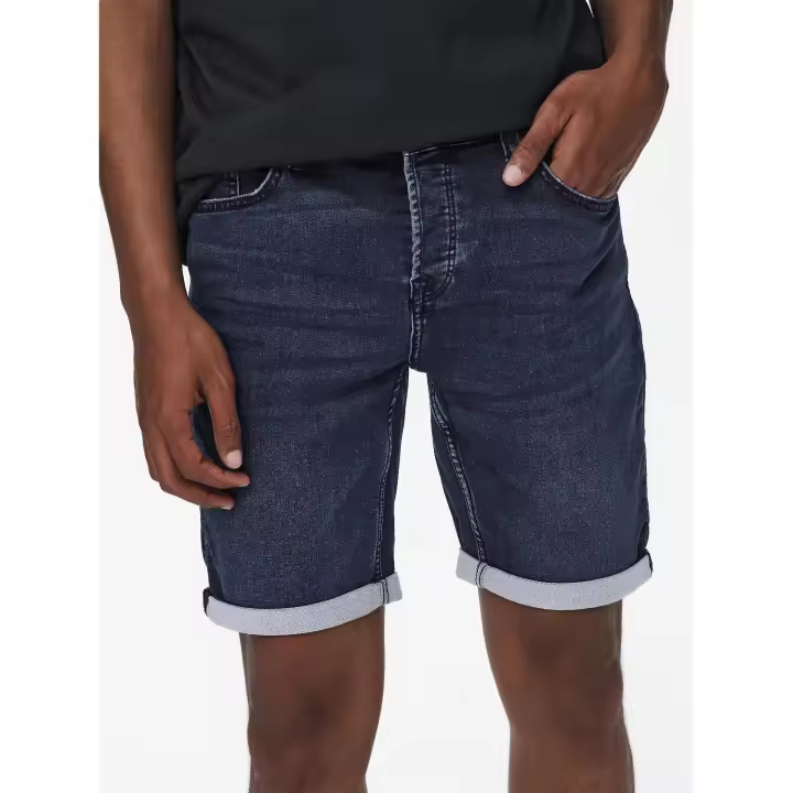 Only & Sons Bermuda Ply Oscura - Shorts Vaqueros Hombre - 1