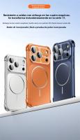 Funda Magnética Para iPhone Con Protector De Cámara Y Carcasa De Silicona Mate Antichoque Compatible Con Magsafe Modelos 13 14 15 16 17 - details 0