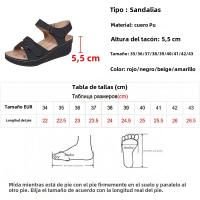 Sandalias De Plataforma Retro Para Mujer Verano 2023 Con Cordones De Talla Grande 43 Hebilla De Tobillo Suela Gruesa Sandalias De Playa - details 0