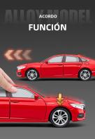 Coche De Escala Honda Accord Sedan 1:24 En Aleación De Metal Con Sonido Y Luz Vehículo De Colección Para Niños Juguetes Educativos Para Cumpleaños - details 5
