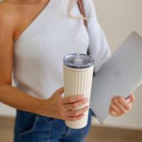 Flamingueo Vaso Termico - Taza Termo Acero Inoxidable Termo Cafe Para Llevar Bebidas Frías 24h y Calientes 10h Taza con Tapa 0,8 Litros - details 7