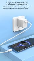 Cargador Rápido De Pared 67W 6A Para Xiaomi 10 11 12 Lite 13 14 15 Redmi Note 11T 12T 13 pro POCO Turbo Carga USB Tipo-C Cable De Carga Tipo-C a USB 1m Blanco - details 6