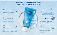 NIVEA Gel Limpiador Refrescante al Agua 150ml - details 1
