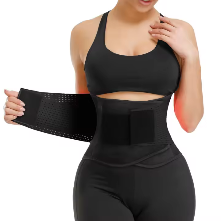 CA Faja Reductora Mujer y Hombre - Cinturón Fitness y Gimnasio - Transpirable y Cómodo - Material: 60% Poliéster, 40% Nailon - 1