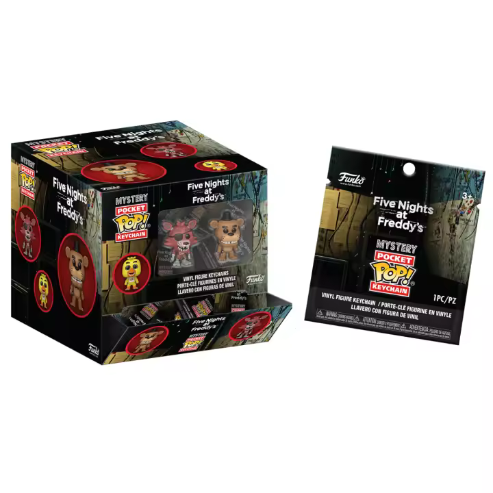 FUNKO POP! KEYCHAIN: FNAF CLASSIC(1 SOBRE), 86118, TIENDA CON LICENCIA OFICIAL, ENVIO EN 24-48 HORAS EN PENÍNSULA, FIGURA, CABEZÓN, MUÑECO, JUGUETES, TERROR, JUEGO, LLAVERO - 1