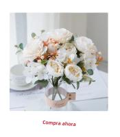 Rosa De Seda Artificial 10CM Para Boda Navidad Regalo DIY Decoración De Hogar Arcos De Jardín Corona De Flores Regalo Caliente - details 7