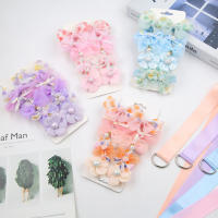Set De 11 Clips De Cabello Con Encaje Y Plumas Para Bebés Niñas Con Borlas Alas Plateadas Y Barretas De Flor De Perla Almacenamiento De Cinturón Uso Diario Para Niñas - details 0