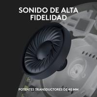Logitech G G435 Auriculares Inalámbricos LIGHTSPEED para Gaming | Ligeros | Micrófono Integrado | Batería de 18 Horas | Compatible con Dolby Atmos | Bluetooth | PC, PS4, PS5, PlayStation 5 / 4, Nintendo Switch/Switch 2 SW2 - Colores: Negro, Azul o Blanco - details 9