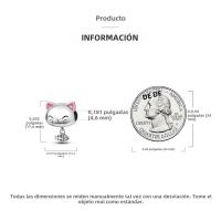 Encantos De Animal Colección Plata Francés Bulldog Gato Mariposa Ladybug Para Pulseras Originales Joyería Hechas a Medida - details 116