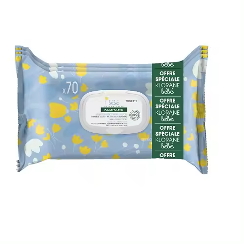 Klorane Bebe Trio Toallitas Limpiadoras Suaves - 1