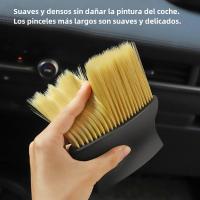 Cepillo De Limpieza Para Salidas De Aire Del Coche Herramienta De Limpieza Interior Duradera Y Suave Para Eliminar Polvo Y Artículos - details 4