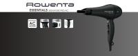 Rowenta Signature Pro Ac CV7810 - Secador de pelo profesional de con motor AC profesional, sistema iónico, 2 posiciones de velocidad, boquilla concentradora y cable extralargo, Color Negro, 2200 W - details 0