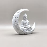 Juego De 1 Pieza Con Buda Y Luna Ornamentos 3D Imprimidos Decoración Creativa Para Escritorio Oficina Regalo Ideal Para Enthusiasts De La Meditación Y Buscadores Espirituales - details 2