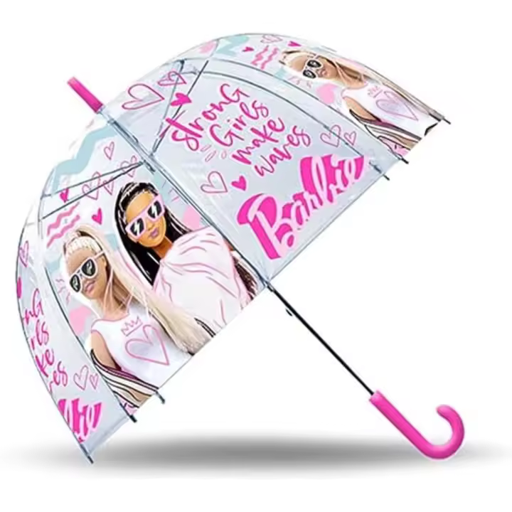Paraguas Campana Transparente Barbie Strong Girls 76377 - 1