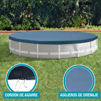 Cobertor para piscinas desmontables INTEX metal y prism frame 366 cm - details 4