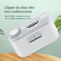 Tijeras Eléctricas De Uñas Con Luz LED 2en1 Amoladora Automática Para Bebés Y Adultos Herramientas De Manicura Mini Para Cuidado De Uñas - details 0
