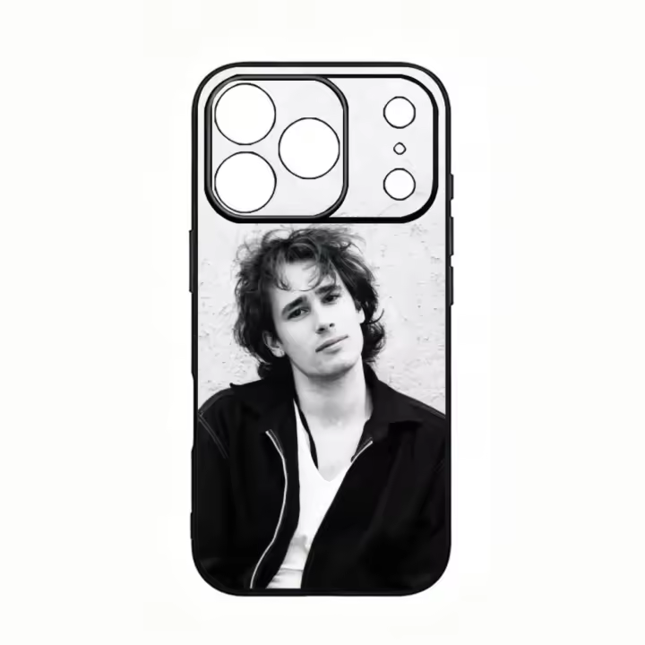 Funda De Teléfono Soft J-Jeff Buckley Para iPhone En Negro Mate Antigolpes Y Anti-Resbaladizo Funda Completa De PC + TPU - 1