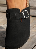 Zapatillas Casuales Para Mujer 2025 Nueva Modelo Temporada Completa Antideslizantes Moda Media Punta Sin Cierre Con Hebilla Adecuadas Para Interior Exterior Actividades Al Aire Libre - details 5