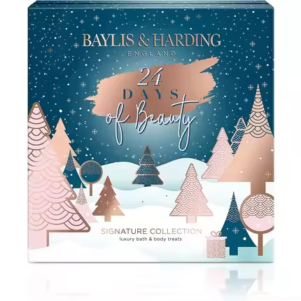 Baylis & Harding Calendario de Adviento de Belleza de Lujo Con Aceite de Almendras, Vainilla y Jojoba, Apto para Veganos - 1