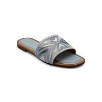 Calzados soraia, Sandalias Planas de Mujer con Punta Cuadrada, Diseño Clásico Tipo Slide, Corte Anatómico en la Empeine, Sandalia Abierta de Verano para Uso Diario, Oficina o Paseo Casual, para playa. Moda Oriental Fiesta Diamante de imitación - details 9