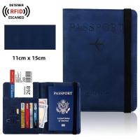 Bolsa De Pasaporte Con RFID De Cuero PU Multifuncional Para SIM Certificado Holster Clip Para Documentos Unisex - details 10