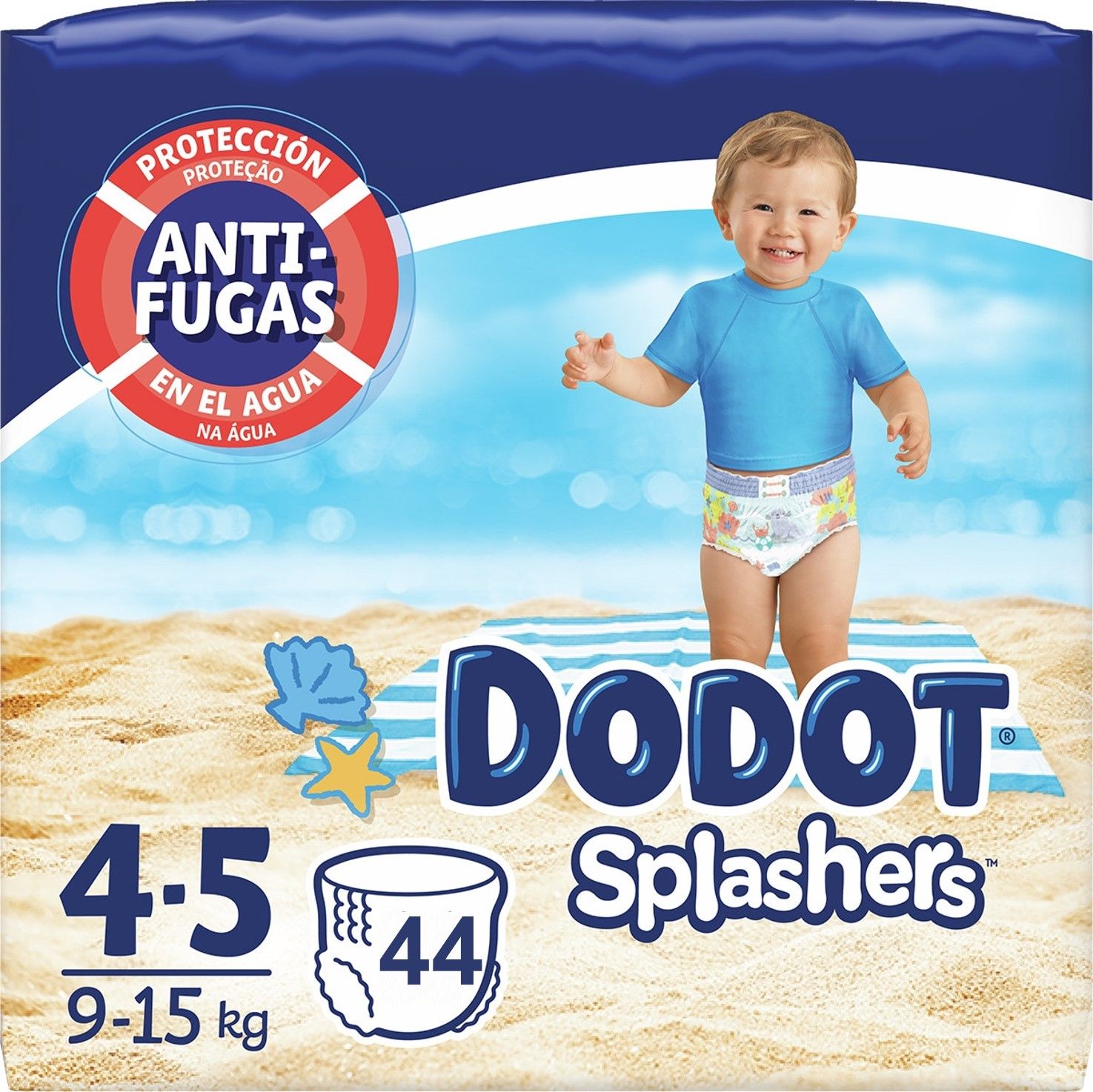 Dodot Splashers Pañales Bebé, Talla 4-5.
