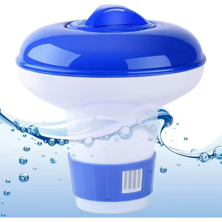 Dosificador cloro pequeño regulable para mini piscinas, capacidad 80g para pastillas de 20g, accesorio de piscina - 1