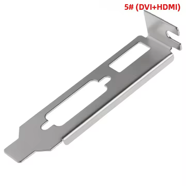 Adaptador De Bracket De Bajo Perfil Para Tarjeta Gráfica De Video Con Puertos DVI HDMI VGA Compatible Con PC Hardware - 1