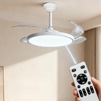 IOTOSTARK Ventilador de Techo con Luz LED Retráctil 106cm, 4 Aspas, Control por APP y Mando a Distancia, Potencia Total 66W, Temporizador, 6 Velocidades, 3 Temperaturas de Luz, Función Verano-Invierno, Silencioso, Negro IOTOSTARK-leduni - details 27