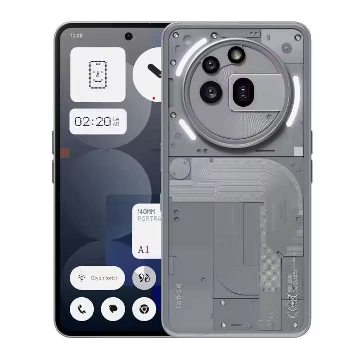Teléfono Móvil Nothing Phone (3a) Pro 5G Smartphone, 12GB+256GB, Cámara periscópica de 50 MP con estabilización óptica (OIS), Snapdragon® 7s Gen 3, Zoom ultra de 60x, carga rápida de 50 W y Pantalla AMOLED FHD+ de 6,77" a 120 Hz - 1