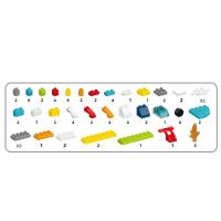 79Pcs Bloques De Construcción Duplo Espacio Guerra Gran Partícula DIY Transformable En Robot Y Coches Juguetes Educativos Para Niños Regalo - details 5