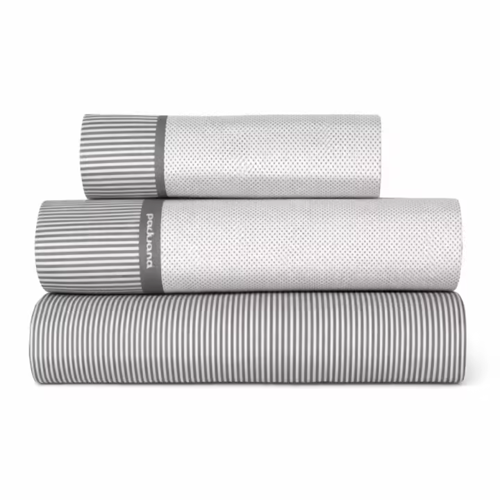 Juego De Sábanas Argentina De Algodón y Poliéster, Disponible en Color Azul o Malva, Para Cama de 90 105, 135, 150 y 150 con 2 Almohadas, Tacto Suave, Antipilling, 144 hilos, Marca Paduana. - 1