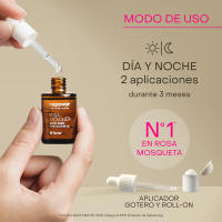 Repavar Aceite Rosa Mosqueta 100% Puro Tratamiento cosmético de cicatrices y estrías y alteraciones de la piel facial y corporal - Incluye Aplicador Roll On y Cuenta Gotas - 15 ml - details 4