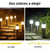 Luces Solares Para Camino Exterior Impermeables De Acero Inoxidable Iluminación De Jardín LED Para Entrada Camino Patio Jardín - details 7