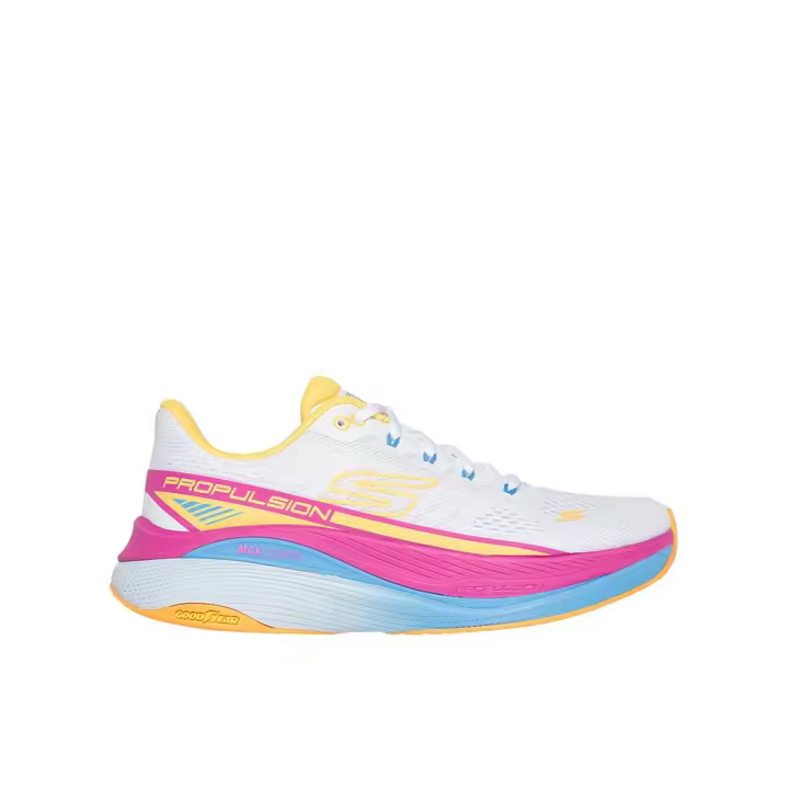 Skechers Max Cushioning Propulsion Zapatillas deportivas para mujer blancas en textil 83851 - 1