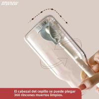 Cepillo De Silicona Para Botella De Leche Y Vaso Limpieza De Cristal Con Mango Largo Herramienta De Limpieza De Cocina 1/3pcs - details 1