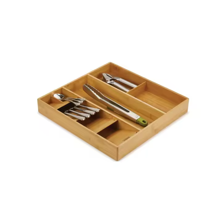 Tienda de cajones Joseph Joseph ™ Bambú, organizador de cajón para cubiertos y utensilios, bambú natural. - 1