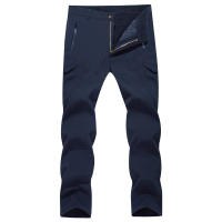 TACVASEN Pantalones De Trabajo De Piel De Ciervo Suave Para Hombre Invierno Impermeables Con Forro De Poliéster Y Spandex Multiple Bolsillos Para Acampar Senderismo Exteriores - details 6