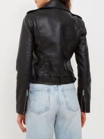 Chaqueta De Cuero PU Para Mujer Fitaylor Cierre De Cremallera Estilo Casual Vintage Con Cinturón Moto Biker Adecuada Para Primavera Otoño - details 4