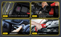 4500A Jump Starter Power Bank (Up to 8L Diesel or All Gas) 12V Portable Booster Battery Starter QC3.0 Jump Starter LED Torch, USB Connection for Smartphone - details 2