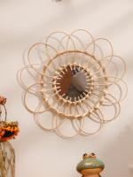 Espejo De Pared Hecho a Mano Con Diseño De Girasol Decoración Artística Para Dormitorio Y Sala De Estar Regalo Aesthetic - details 0