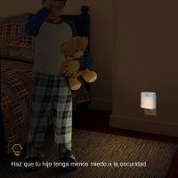 Luz De Noche Sensor De Movimiento Humano EU Plug Para Dormitorio Pasillo Iluminación Automática Protector De Ojos Decorativa LED Incorporada - details 2