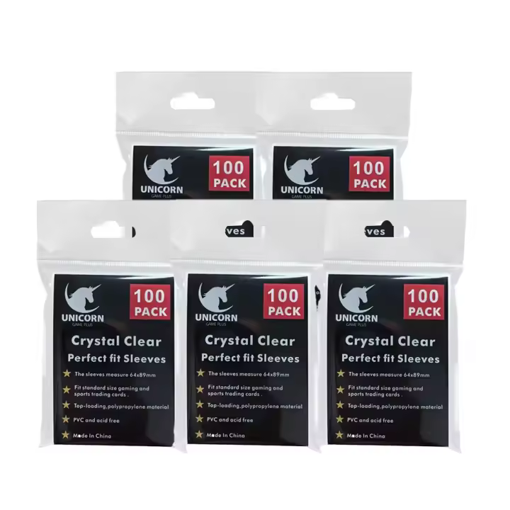 Funda De Tarjeta Premium Tamaño Estándar Clara Compatible Con MTG Para Dobles Fundas Ideal Para Juegos De Mesa Y Cartas - 1