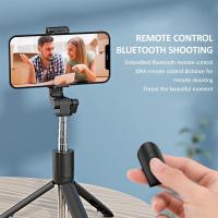 FGNS Palo para Selfie y trípode, Trípode para Smartphone y camara de accion, con Mando a Distancia Bluetooth, Palo para Selfie Trípode Ajustable de 19.2-100 cm, Soporte Giratorio de 360° para movil. - details 5