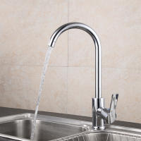 Grifo De Cocina Con Doble Función Montado En Plataforma Monomando Regulador De Agua Caliente Y Fría Acero Inoxidable Moderno - details 1
