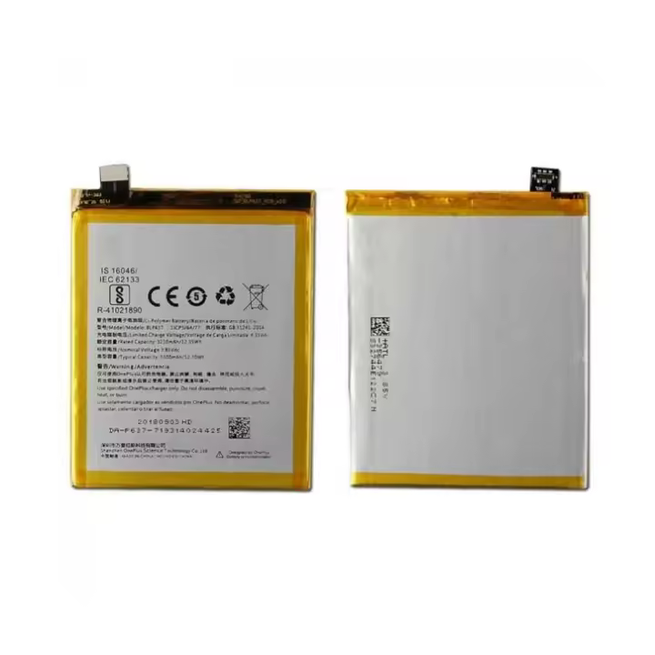 BATERIA INTERNA BLP637 PARA ONEPLUS 5 / 5T ALTA CAPACIDAD 3300 mAH REPUESTO - 1