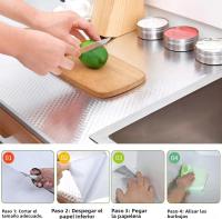 Papel Tapiz De Contacto De Aluminio Para Cocina Resistente Al Calor Y a La Grasa Pelable Y Adhesivo Para Encimeras Y Armarios - details 2