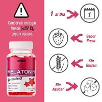Weider 2uds. Melatonin Strawberry 60 Gominolas Melatonina Ayuda a dormir - details 1