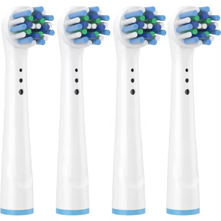 brOshin Pack 8 Recambios Compatibles con Cepillos Eléctricos Oral B Cross Action - 1